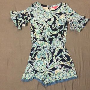Lilly Pulitzer turquoise summer romper